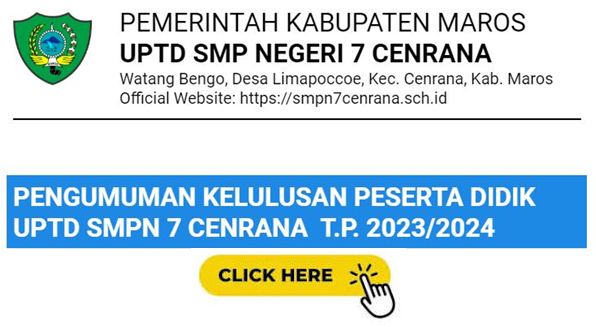Click Pengumuman Kelulusan